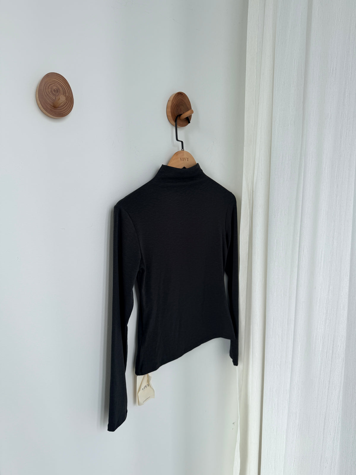 Mock Neck Long Sleeve Tee