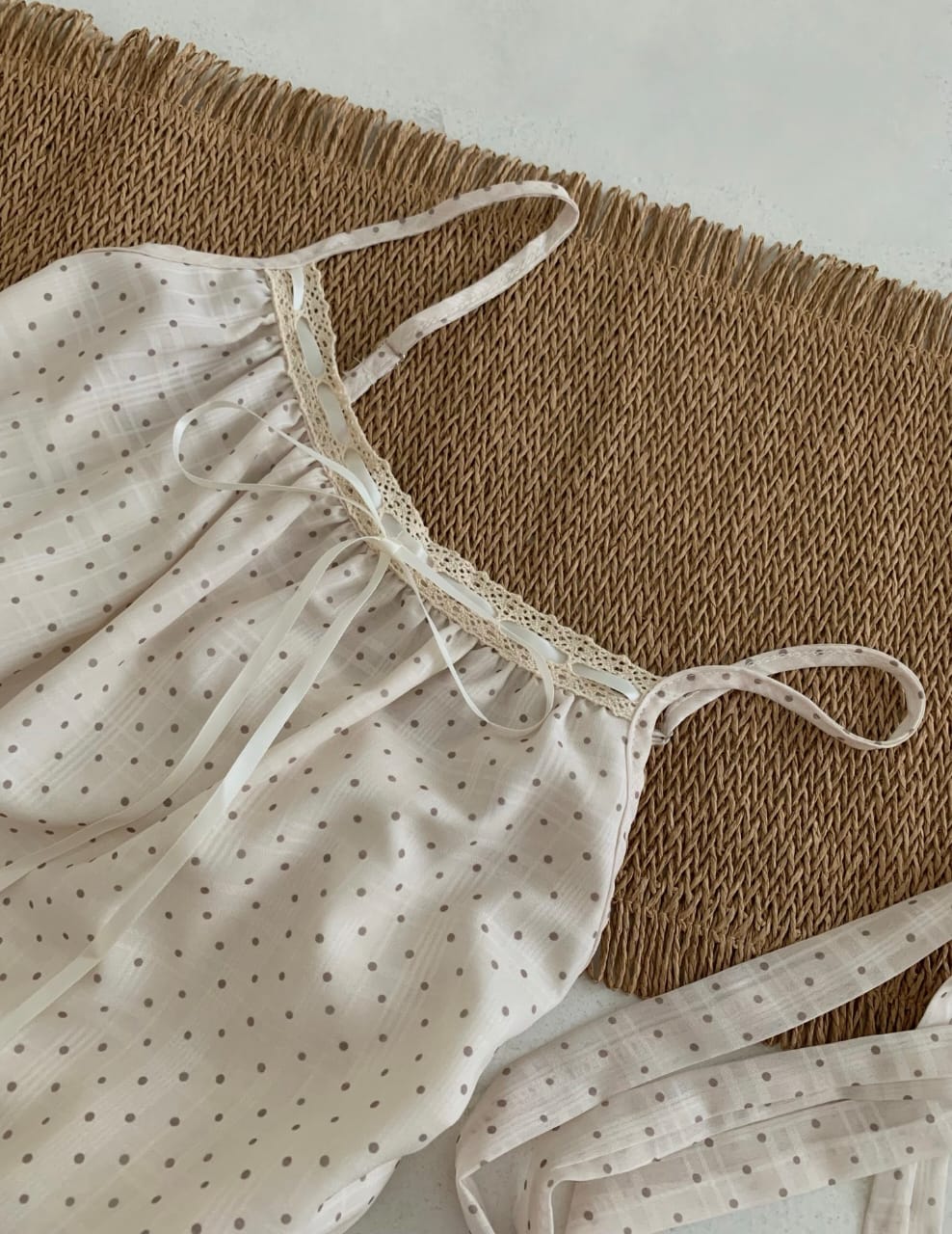 Ruffle Polka Dot Cami