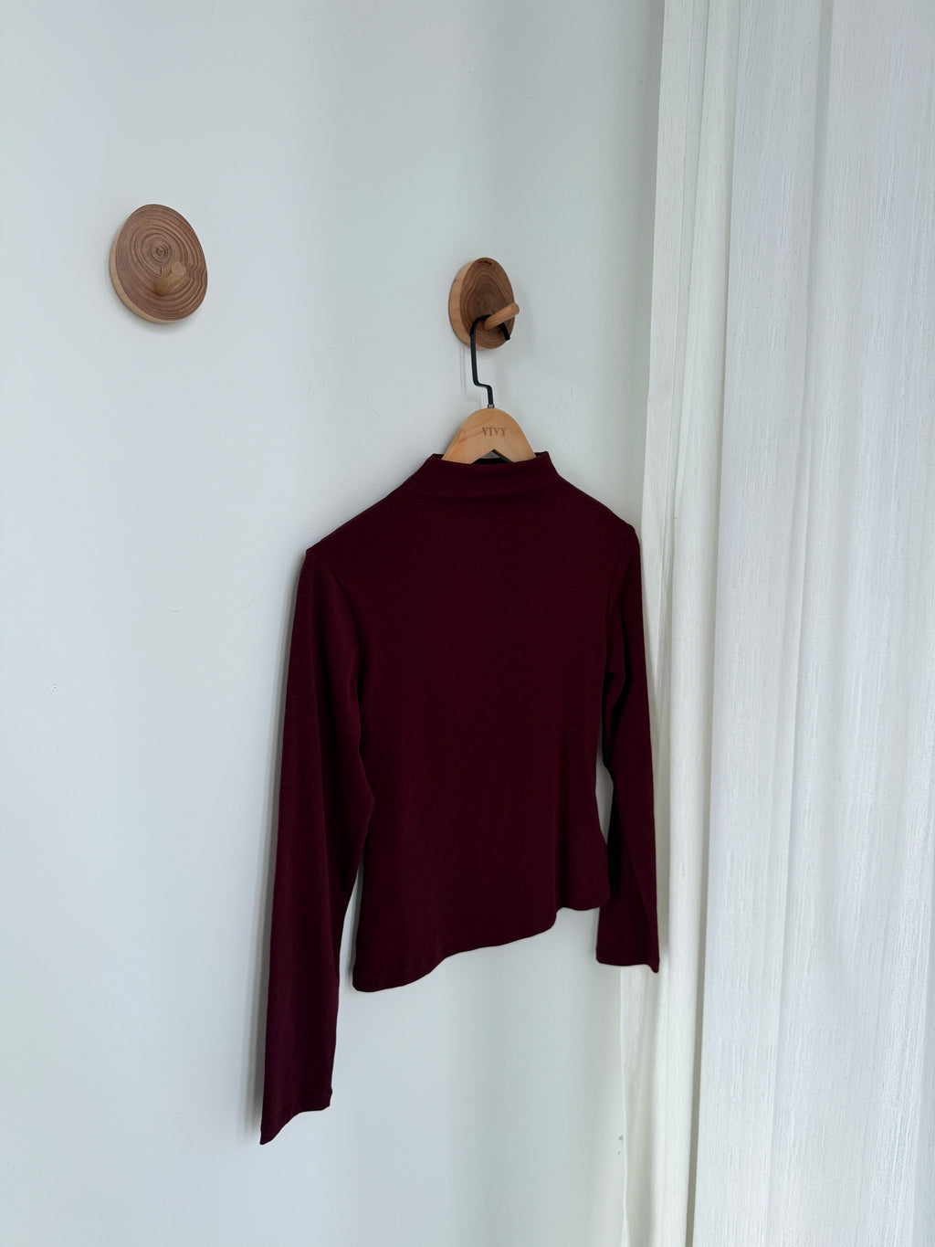Mock Neck Long Sleeve Tee