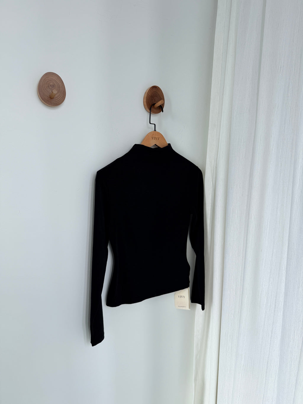 Mock Neck Long Sleeve Tee