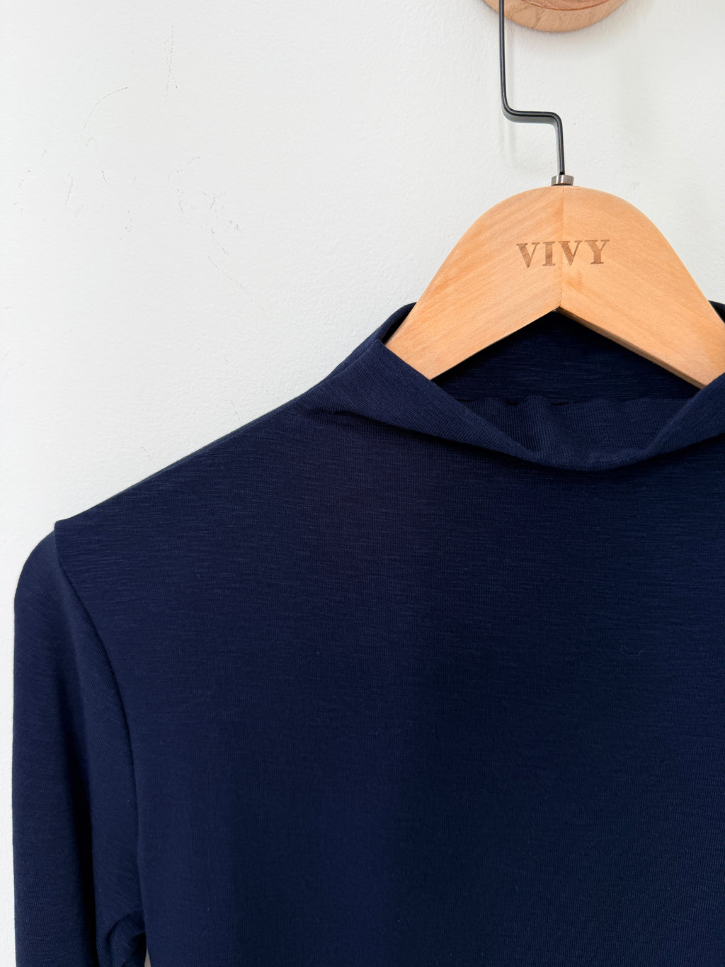 Mock Neck Long Sleeve Tee