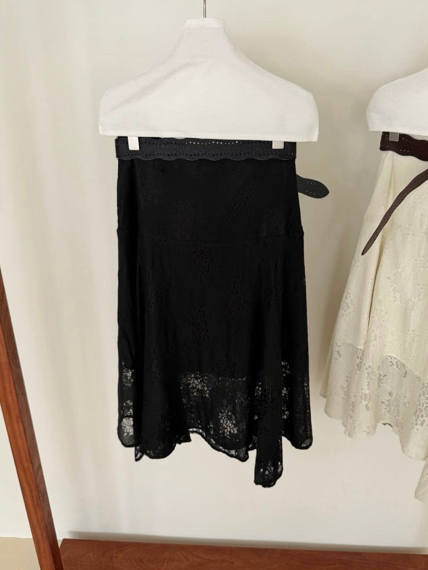 Lace Cutwork Skirt