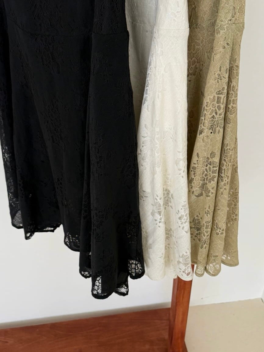 Lace Cutwork Skirt