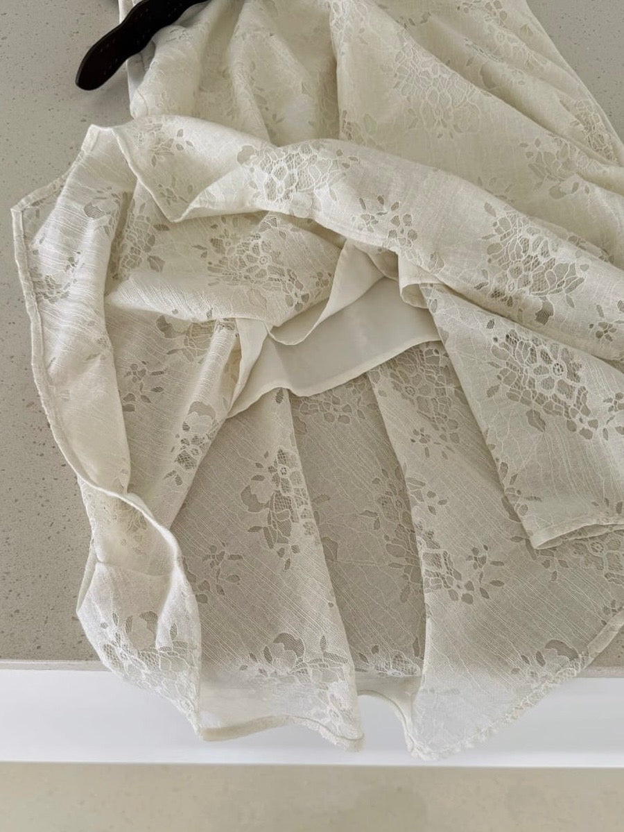 Lace Cutwork Skirt