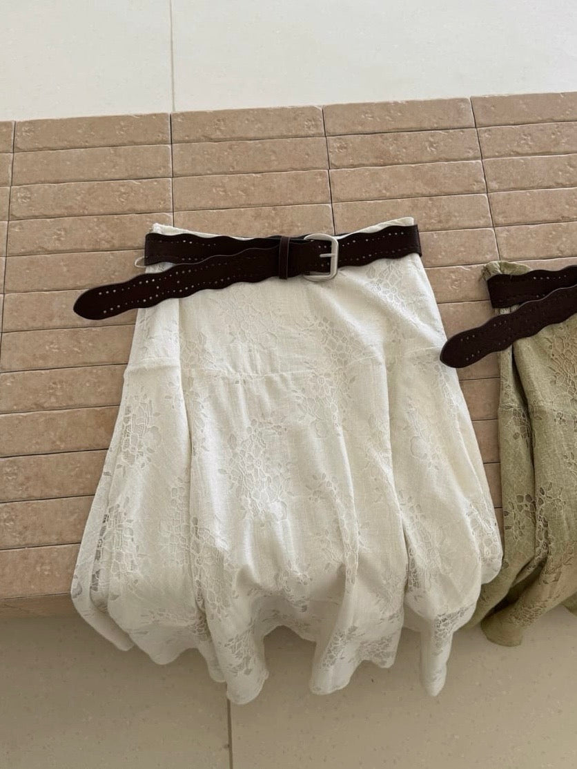 Lace Cutwork Skirt