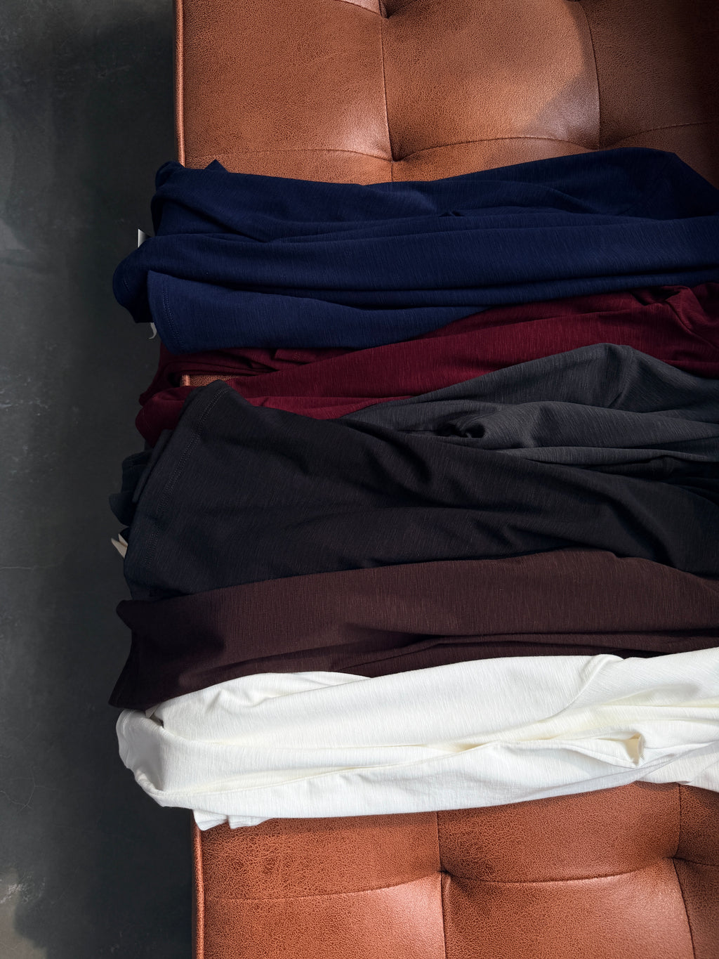Mock Neck Long Sleeve Tee