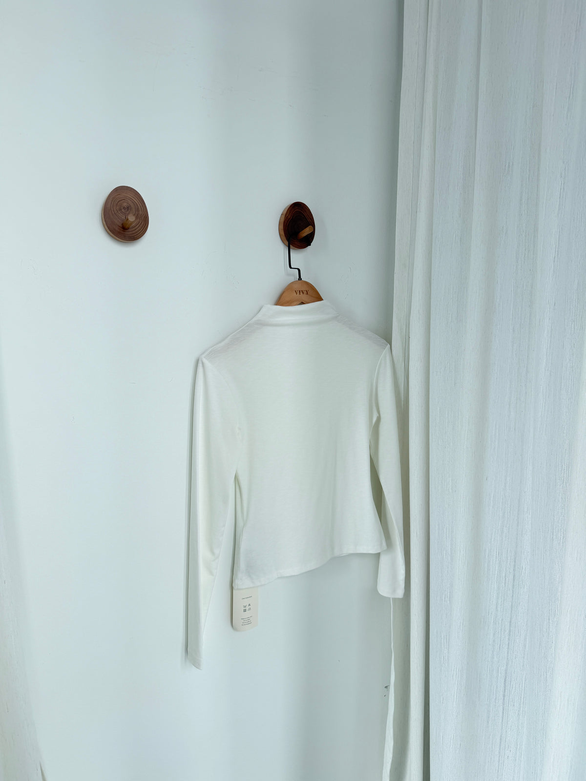 Mock Neck Long Sleeve Tee